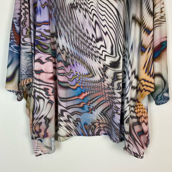 ALEXIS DOLMAN SLEEVE BLOUSE RAINBOW SAFARI SIZE XS RARE - Picture 5 of 9